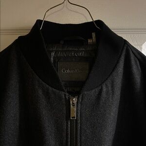Calvin Klein Black Bomber Jacket